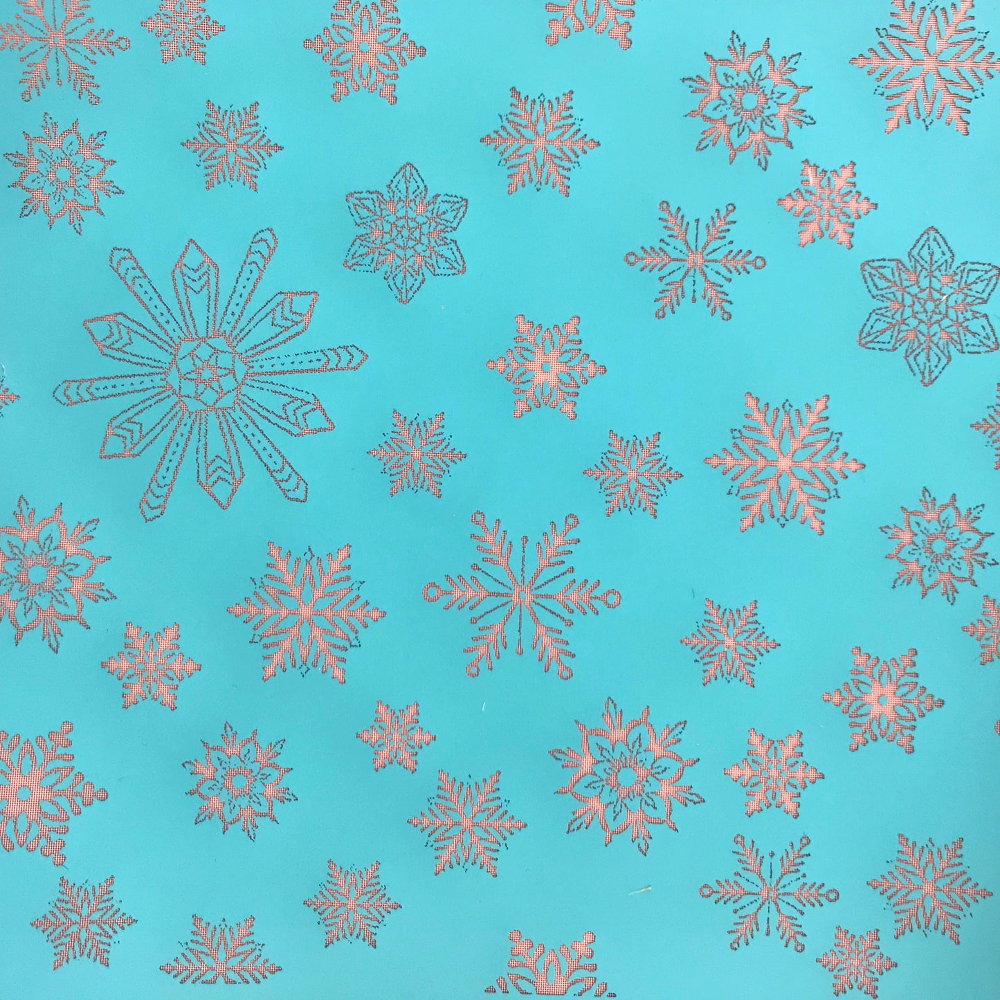 Snowflakes Silkscreen Stencil For Polymer Clay Christmas