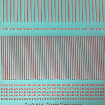 Syn’s #14 Stripes and Dots Geometric Silkscreen For Crafting Polymer Clay + Mixed Media - Create Along 