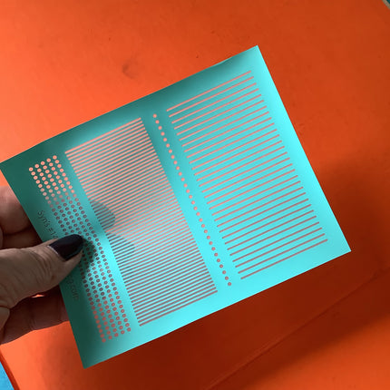 Syn’s #14 Stripes and Dots Geometric Silkscreen For Crafting Polymer Clay + Mixed Media - Create Along 
