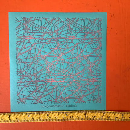 Scribbles scribble on clay Silkscreen for Polymer Clay and Mixed Media - Create Along 