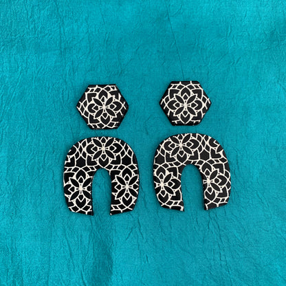 Silk Screen Morning Meditation mandala Stencil for Polymer Clay, Art Jewelry, Mixed Media - Create Along 