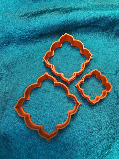Imperial #2 Graduated Design Jewelry size Set Of 3 polymer clay Cutters - Polymer Clay TV tutorial and supplies