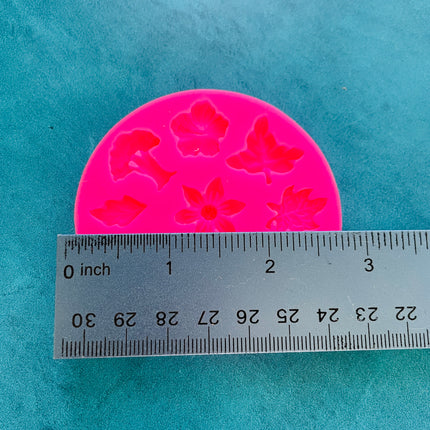 Ultimate Fairy Door + House accessories Polymer Clay Resin Mold - flower leaf mushroom - Create Along 