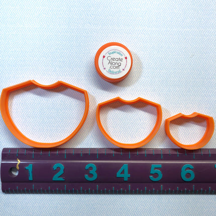 Tribal Shells Jewelry Sized Set Of 3 Cutters For Polymer Clay And Mixed Media - Create Along 