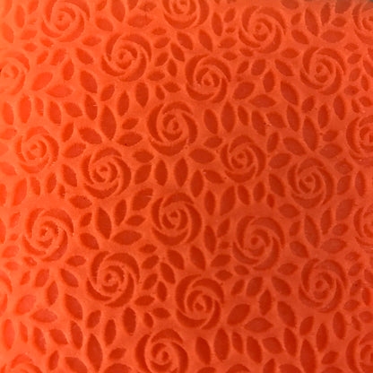 Field of Roses Texture Mat Silicone rubber Stamp for polymer clay paper Gelli plate and resin