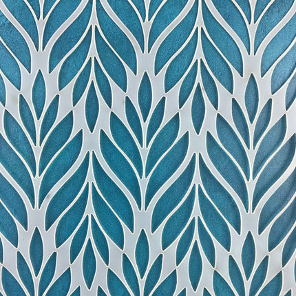 Bargello Leaves Large Leaf Mylar Stencil texture sheet - Create Along 