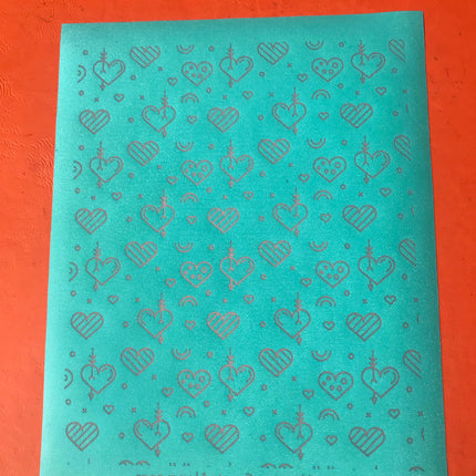 Dagger Hearts Silkscreen Valentine For Crafting, Polymer Clay Earrings Jewelry + Mixed Media - Create Along 