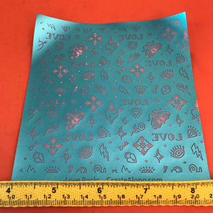 Love Rocks Valentines Day Luna Moth, Hearts Dagger polymer clay Silkscreen Stencil Crafting earrings Art Jewelry - Create Along 