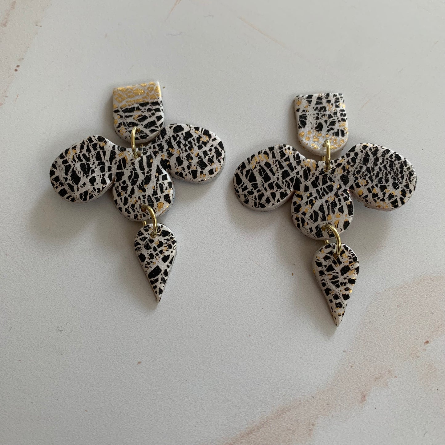 3 Petal Drop arch teardrop polymer clay cutter set jewelry earrings pendant small sharp clay cutters