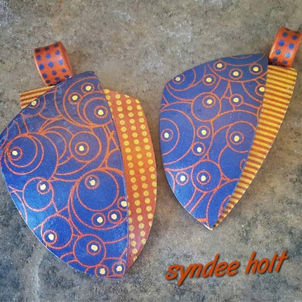 Syn’s #13 Three patterns in one Modern circles ovals Silkscreen For Crafting Polymer Clay + Mixed Media - Create Along 