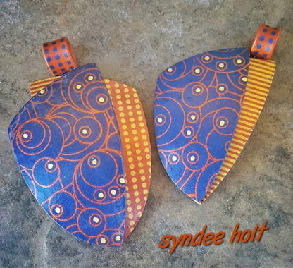 Syn’s #13 Three patterns in one Modern circles ovals Silkscreen For Crafting Polymer Clay + Mixed Media - Create Along 