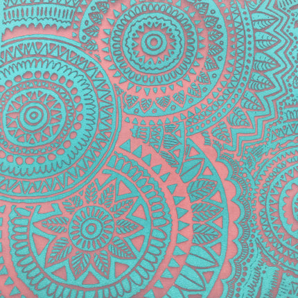India Sunshine Mandala Silkscreen for Polymer Clay and Mixed Media - Create Along 