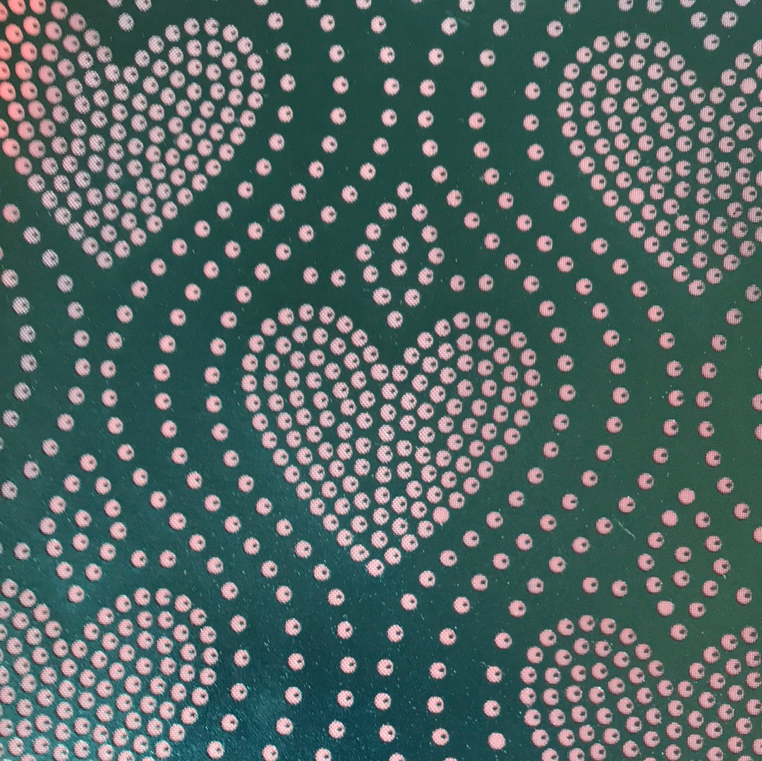 River of Hearts Dotted Design Valentines day Silkscreen Stencil Crafting, Polymer Clay, Art Jewelry, and Mixed Media