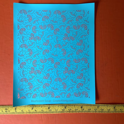 Mushroom Soup Silkscreen For Crafting Polymer Clay + Mixed Media - Create Along 