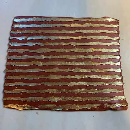 Ripped design Mylar Stencil great for Polymer Clay Art Jewelry Mixed Media - Create Along 