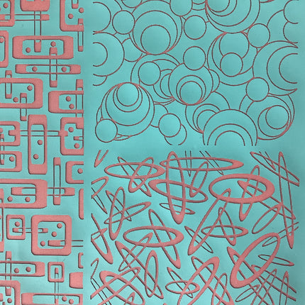 Syn’s #13 Three patterns in one Modern circles ovals Silkscreen For Crafting Polymer Clay + Mixed Media - Create Along 
