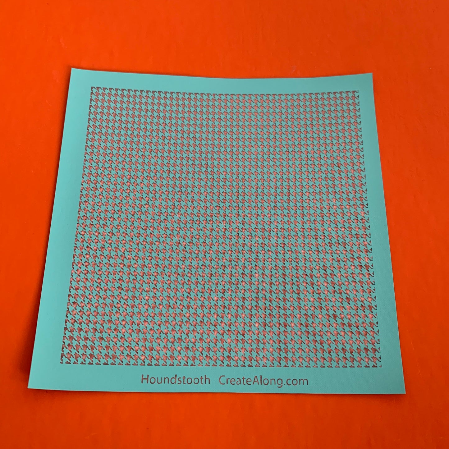 Silkscreen Houndstooth Stencil for Polymer Clay, Art Jewelry and Mixed Media