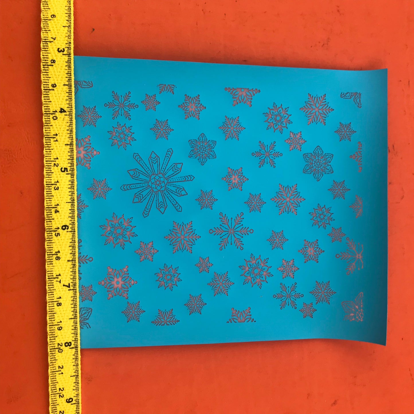 Snowflakes Silkscreen Stencil For Polymer Clay Christmas