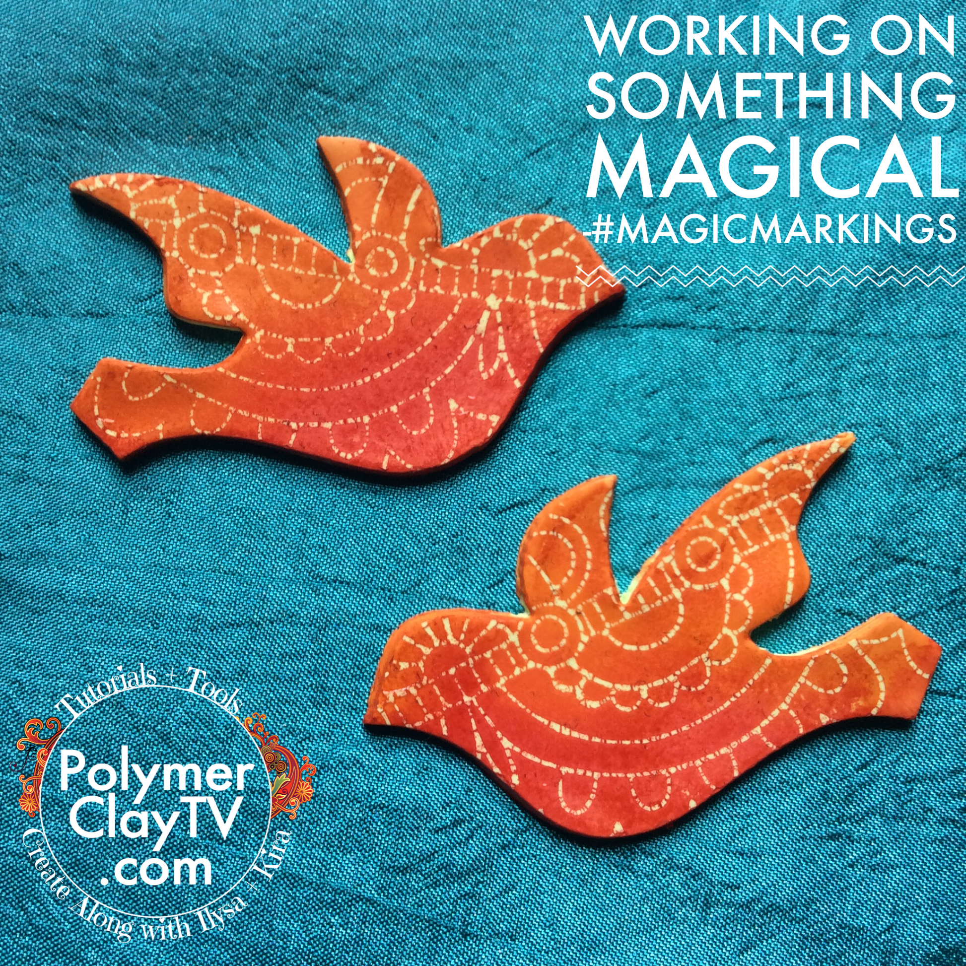 Magic Markings PDF tutorial for interesting patterned designs on polymer clay - Polymer Clay TV tutorial and supplies