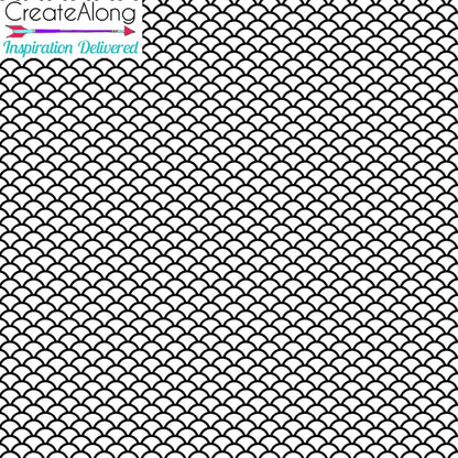 Silkscreen LIGHT Fish Scales Stencil Crafting, Polymer Clay, Art Jewelry, Mixed Media - Create Along 