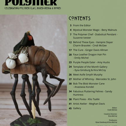 Fantasy Passion for Polymer Clay Magazine Project Book DIGITAL October 2020 Tutorials - Create Along 