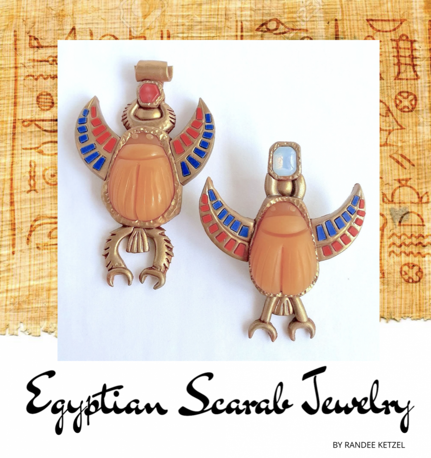 Egyptian Jewelry Passion for Polymer Clay DIGITAL magazine project book Sept 2020 Around the World