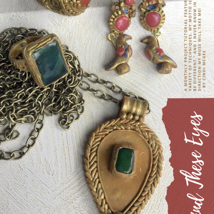 Egyptian Jewelry Passion for Polymer Clay DIGITAL magazine project book Sept 2020 Around the World - Create Along 