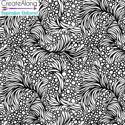 Silkscreen Seaweed and Bubbles Stencil Crafting, Polymer Clay, Art Jewelry, Mixed Media - Create Along 