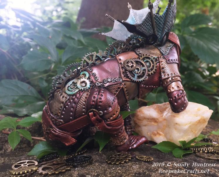 Make an Amazing Steampunk Sculpted Dragon with Polymer Clay Online Workshop with Sandy Huntress