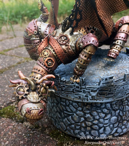 Make an Amazing Steampunk Sculpted Dragon with Polymer Clay Online Workshop with Sandy Huntress - Create Along 